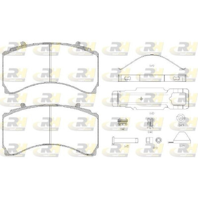 Kit pastiglie freno, Freno a disco ROADHOUSE JSX 21479.80