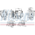 Compressore, climatizzatore NISSENS 89549