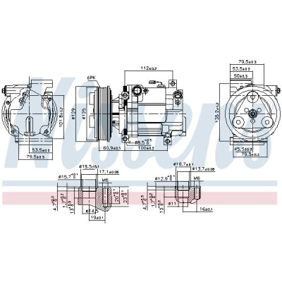 Compressore, climatizzatore NISSENS 89549