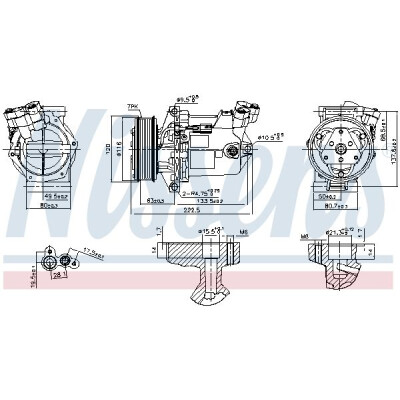Compressore, climatizzatore NISSENS 890042