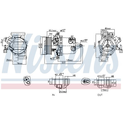 Compressore, climatizzatore NISSENS 890053