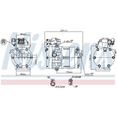 Compressore, climatizzatore NISSENS 891020