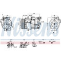 Compressore, climatizzatore NISSENS 891042