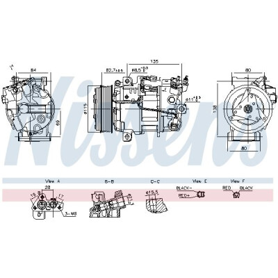 Compressore, climatizzatore NISSENS 891042