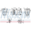Compressore, climatizzatore NISSENS 890663