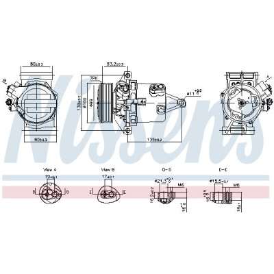 Compressore, climatizzatore NISSENS 890980