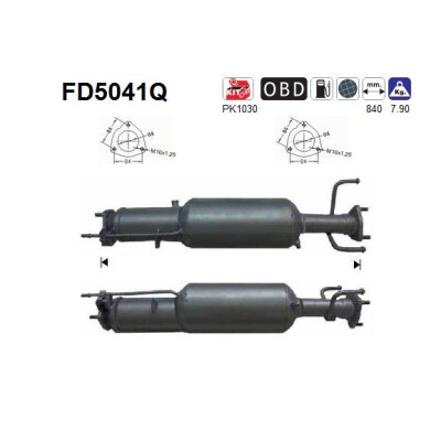 Filtro antiparticolato / particellare, Impianto gas scarico