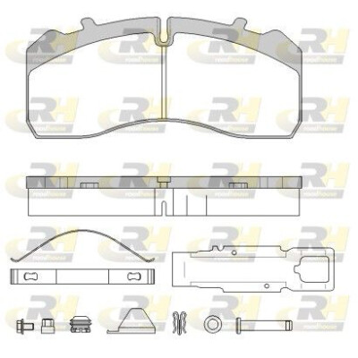 Kit pastiglie freno, Freno a disco ROADHOUSE JSX 21846.80