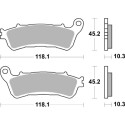 PASTIGLIE FRENO BREMBO 07HO66SP