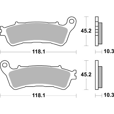 PASTIGLIE FRENO BREMBO 07HO66SP