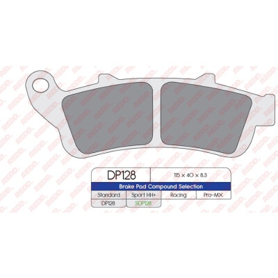 Pastiglie freno sportive sinterizzate SDP128HH+