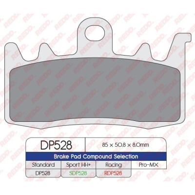 Pastiglie freno sportive sinterizzate SDP528HH+