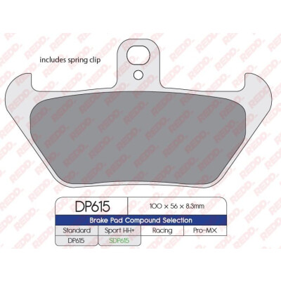 Pastiglie freno sportive sinterizzate SDP615HH+