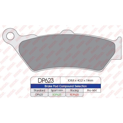 Pastiglie freno sportive sinterizzate SDP623HH+
