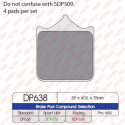 Pastiglie freno sportive sinterizzate SDP638HH+