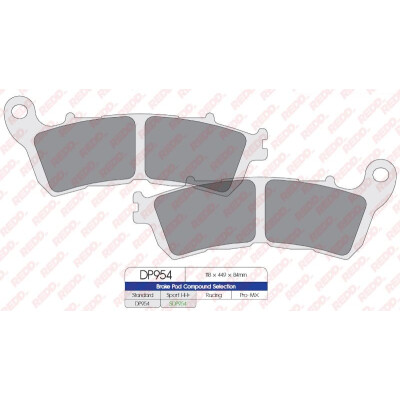 Pastiglie freno sportive sinterizzate SDP954HH+