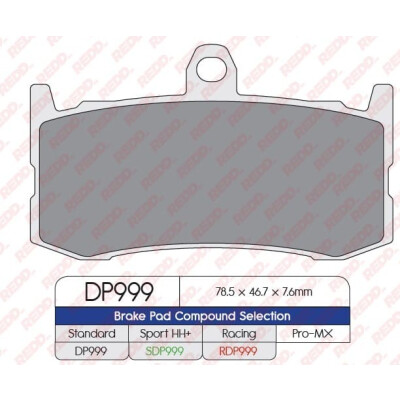 Pastiglie freno sportive sinterizzate SDP999HH+