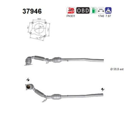 Catalizzatore 37946 AS