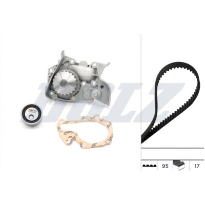 Pompa acqua + Kit cinghie dentate KD017 DOLZ
