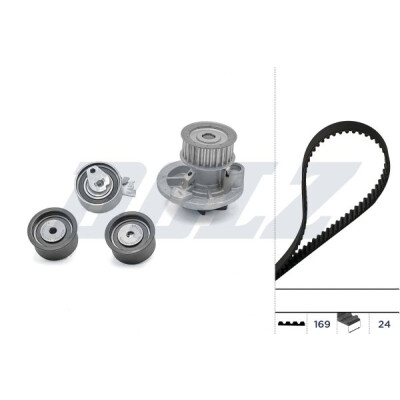 Pompa acqua + Kit cinghie dentate KD068 DOLZ