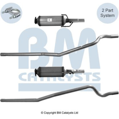 Filtro antiparticolato / particellare, Impianto gas scarico BM11019 BM CATALYSTS