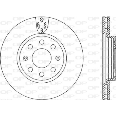 Disco freno BDA225820 OPEN PARTS