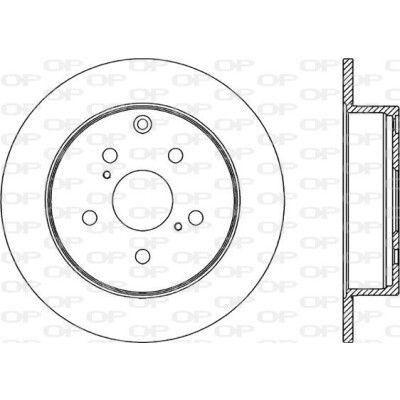 Disco freno BDA234010 OPEN PARTS