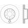 Disco freno BDA243820 OPEN PARTS