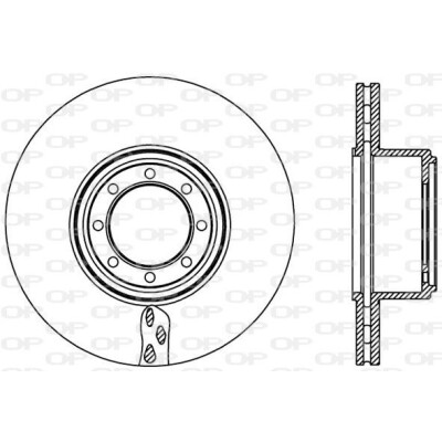 Disco freno BDA245120 OPEN PARTS