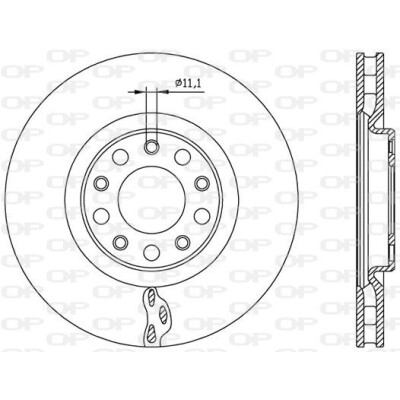 Disco freno BDA256120 OPEN PARTS