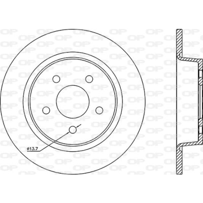 Disco freno BDA263510 OPEN PARTS