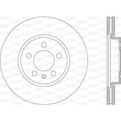 Disco freno BDA286720 OPEN PARTS