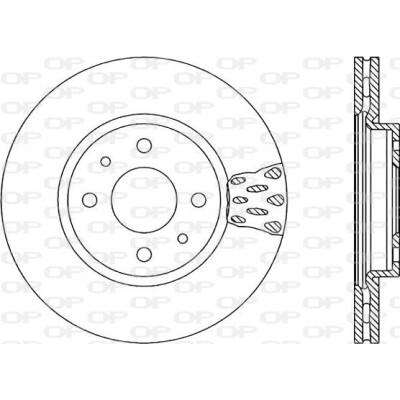 Disco freno BDR123520 OPEN PARTS