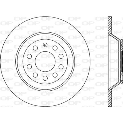 Disco freno BDR217810 OPEN PARTS