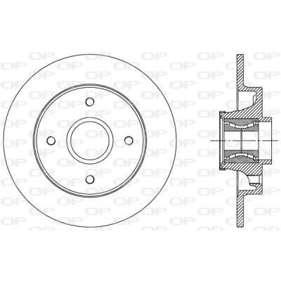 Disco freno BDR251030 OPEN PARTS