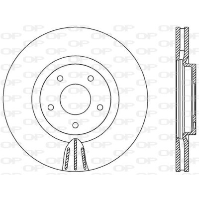 Disco freno BDR255020 OPEN PARTS