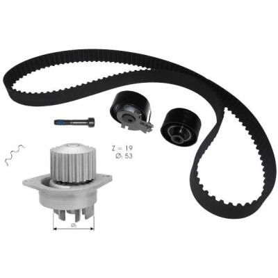 Pompa acqua + Kit cinghie dentate ROKD049 RECOFICIAL