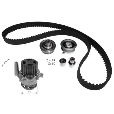 Pompa acqua + Kit cinghie dentate ROKD104 RECOFICIAL