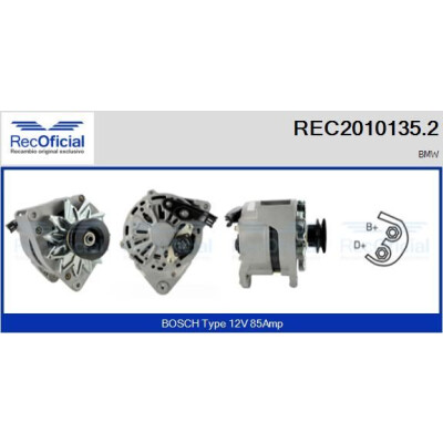 Alternatore REC20101352 RECOFICIAL