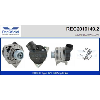 Alternatore REC20101492 RECOFICIAL