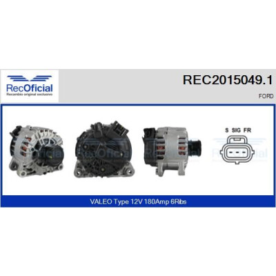 Alternatore REC20150491 RECOFICIAL