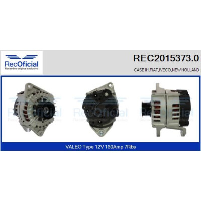 Alternatore REC20153730 RECOFICIAL