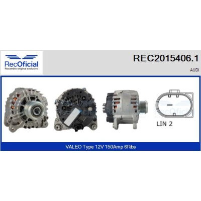 Alternatore REC20154061 RECOFICIAL