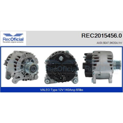 Alternatore REC20154560 RECOFICIAL