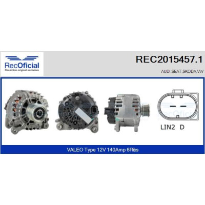 Alternatore REC20154571 RECOFICIAL