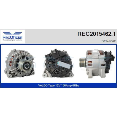 Alternatore REC20154621 RECOFICIAL