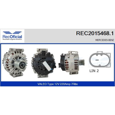 Alternatore REC20154681 RECOFICIAL
