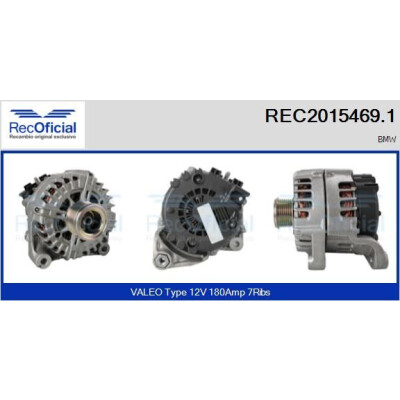 Alternatore REC20154691 RECOFICIAL