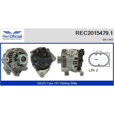 Alternatore REC20154791 RECOFICIAL