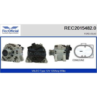 Alternatore REC20154820 RECOFICIAL